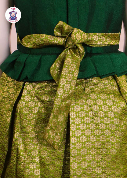 Green - Kids Readymade Frocks