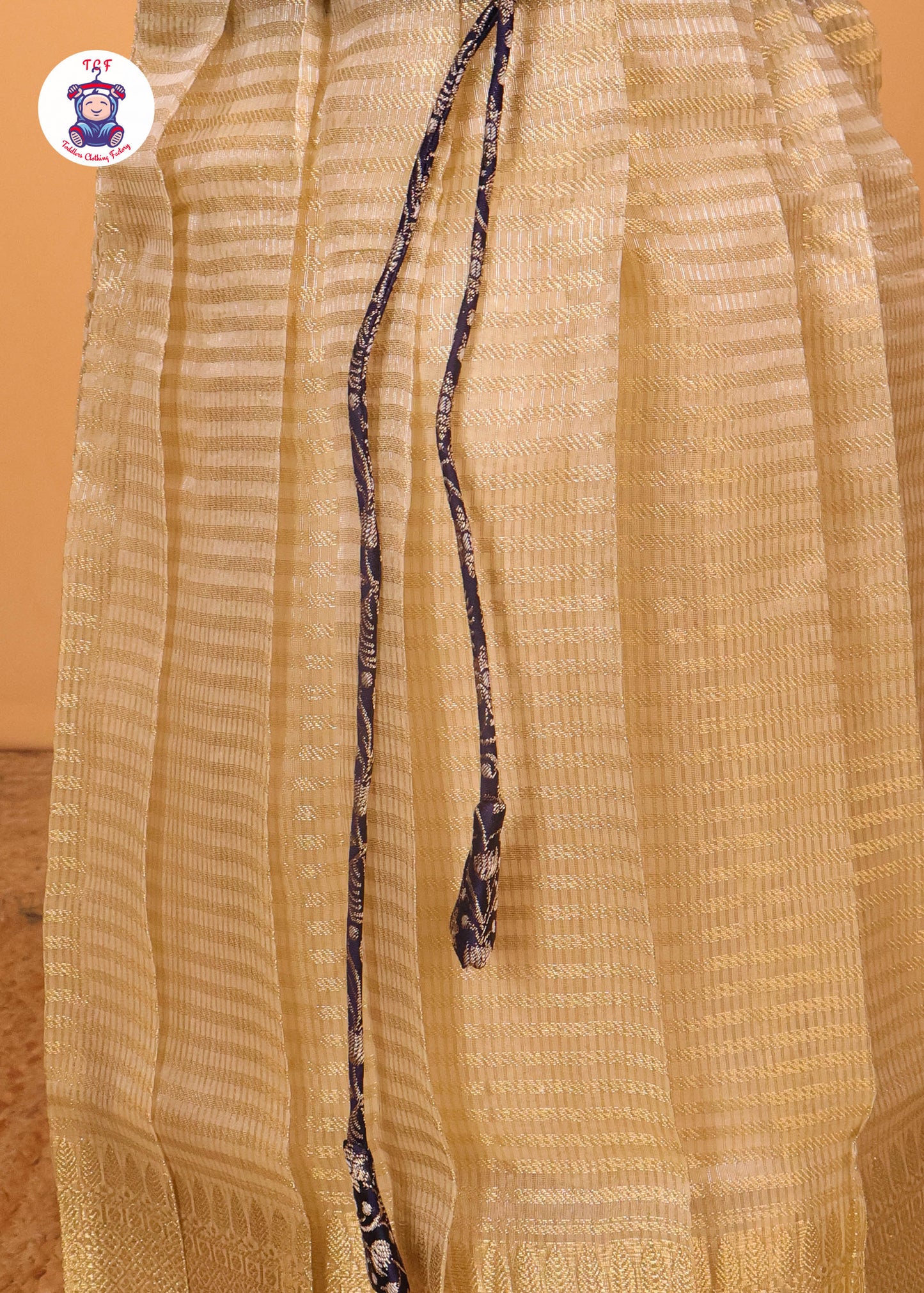 Deep Violet & Cream - Long Frock