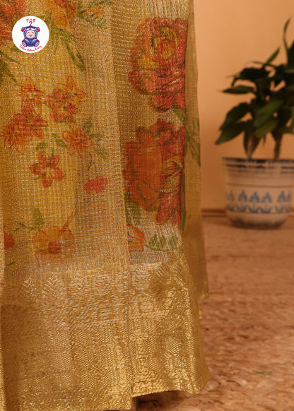 Green & Gold - Long Frock