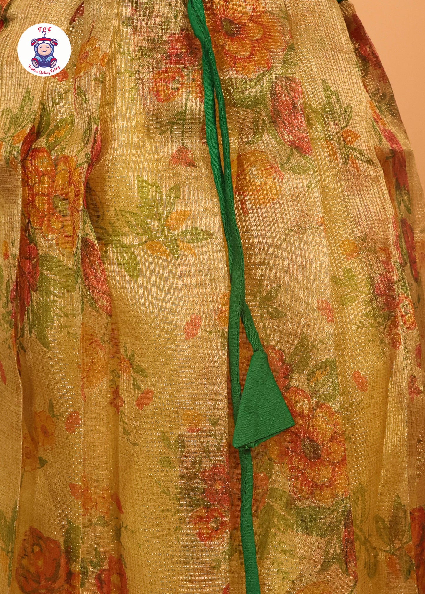Green & Gold - Long Frock