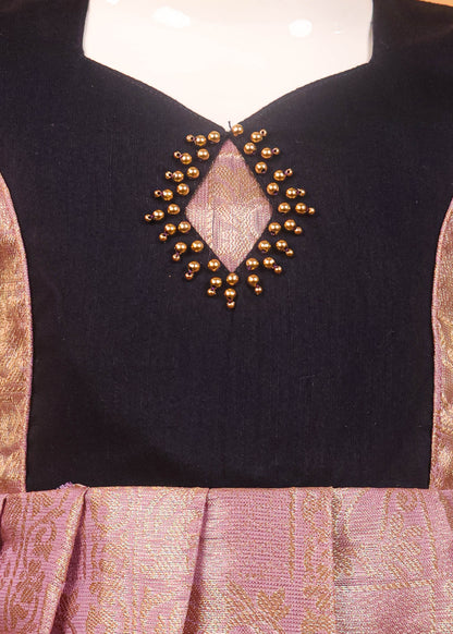 Blue & Spanish Pink - Long Frocks