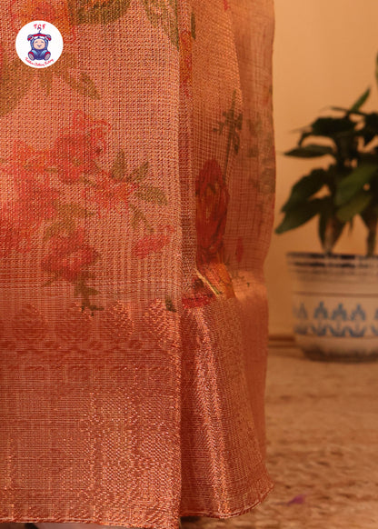 Maroon & Orange - Long Frock