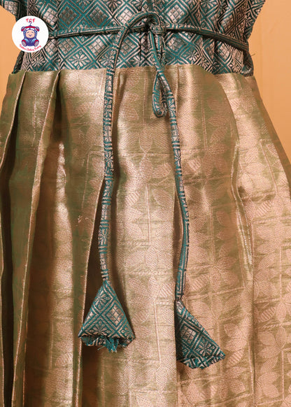 Shades of Turquoise - Long Frock