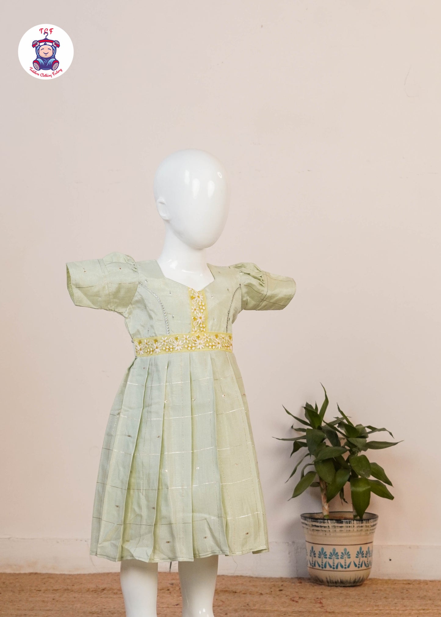 Pastel Green - Long Frock