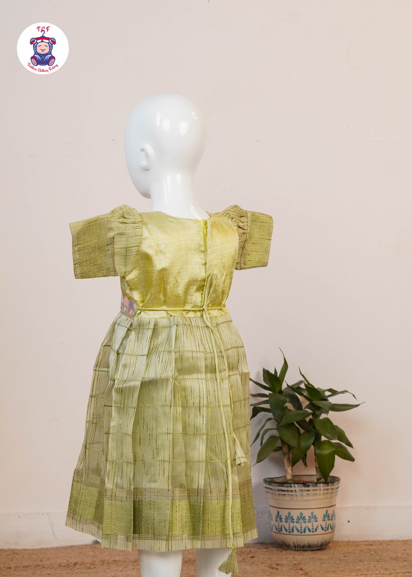 Olive Green - Long Frock