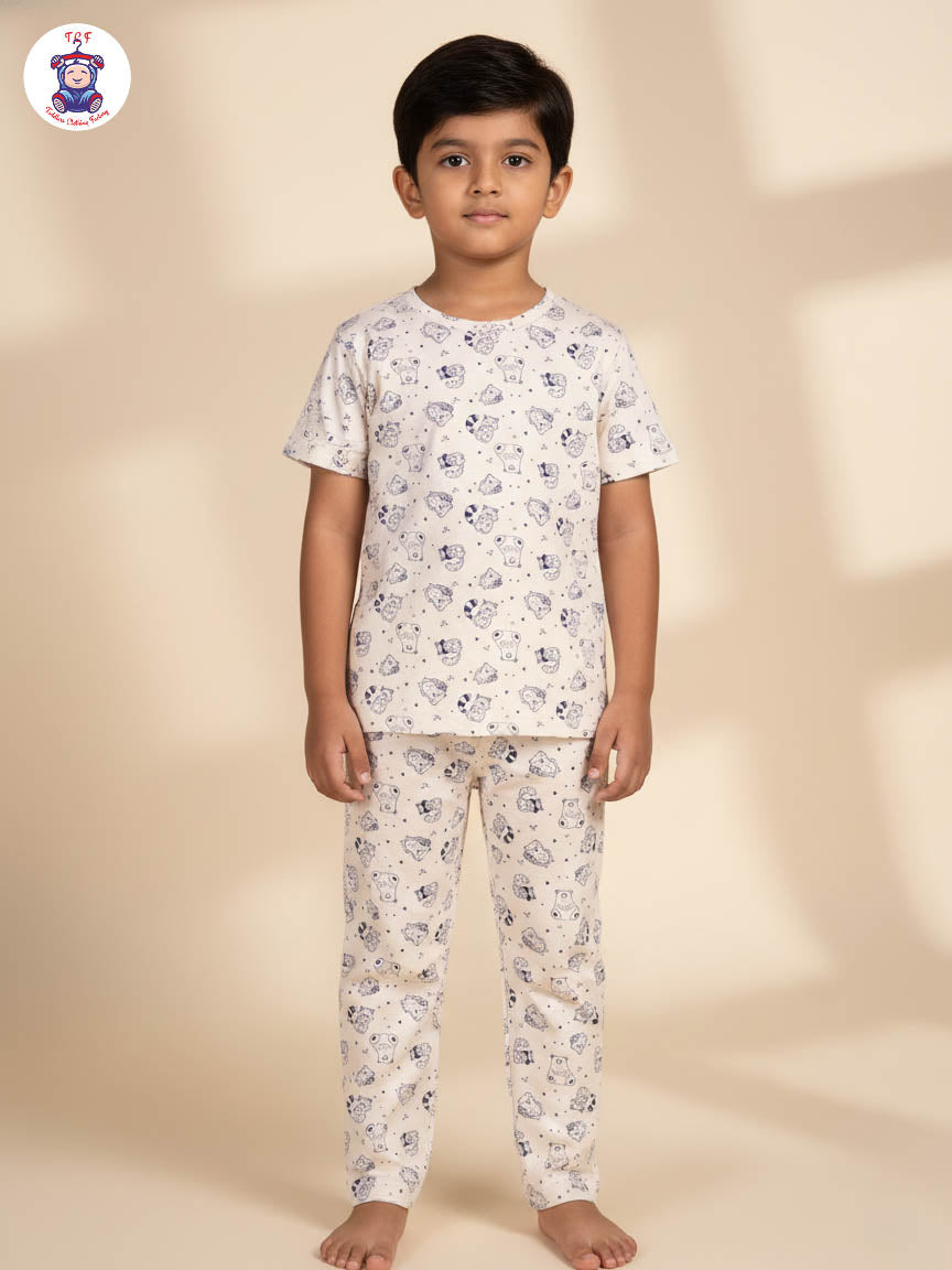 Cream - Animals Unisex Co-ords Sets