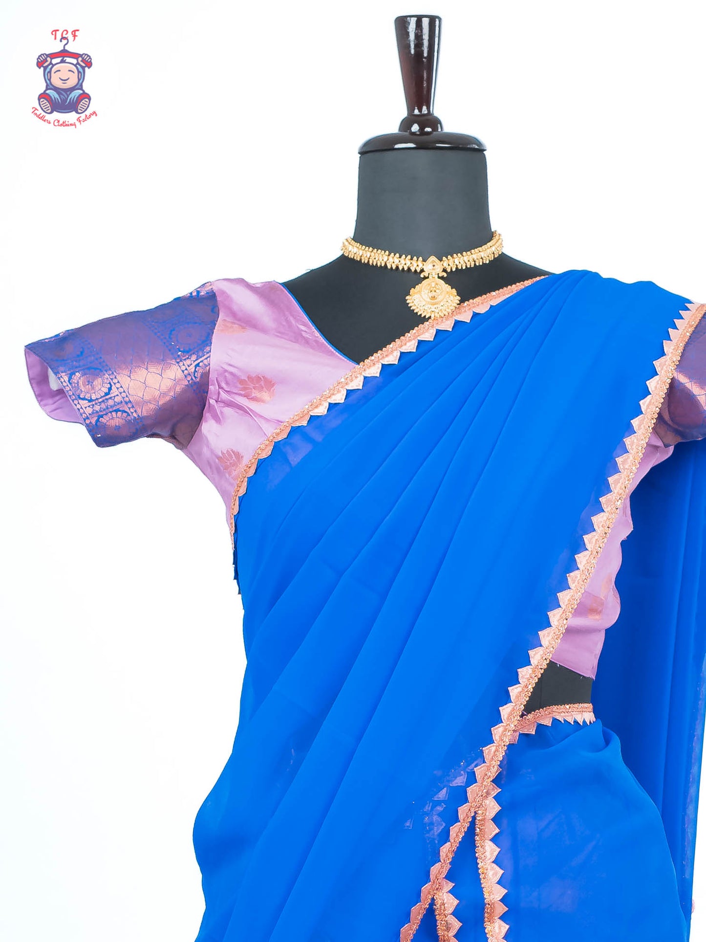Lavender & Blue - Adult Readymade Half Saree
