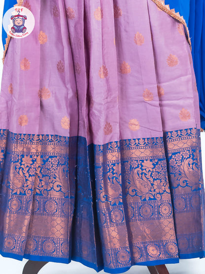 Lavender & Blue - Adult Readymade Half Saree