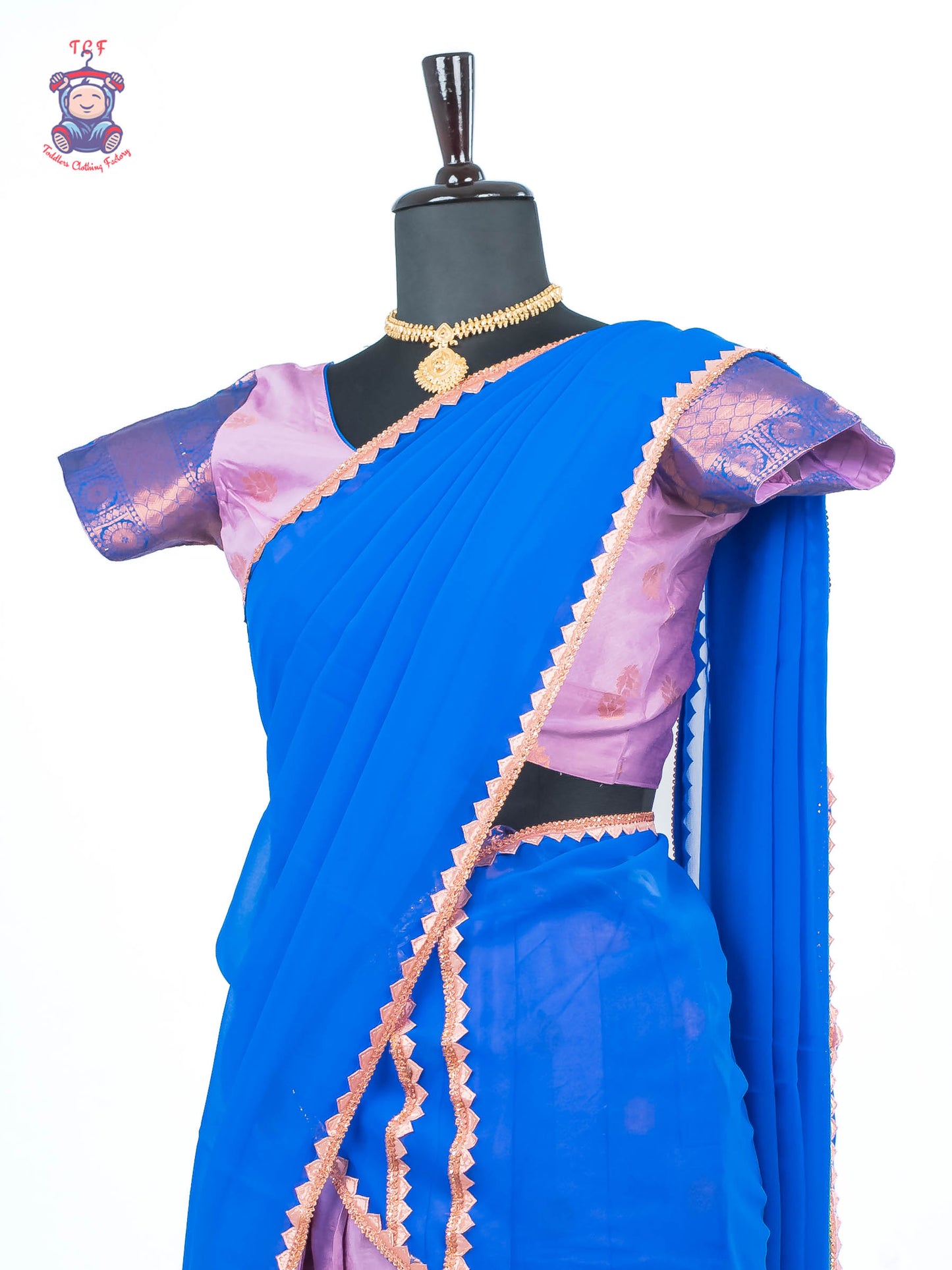 Lavender & Blue - Adult Readymade Half Saree