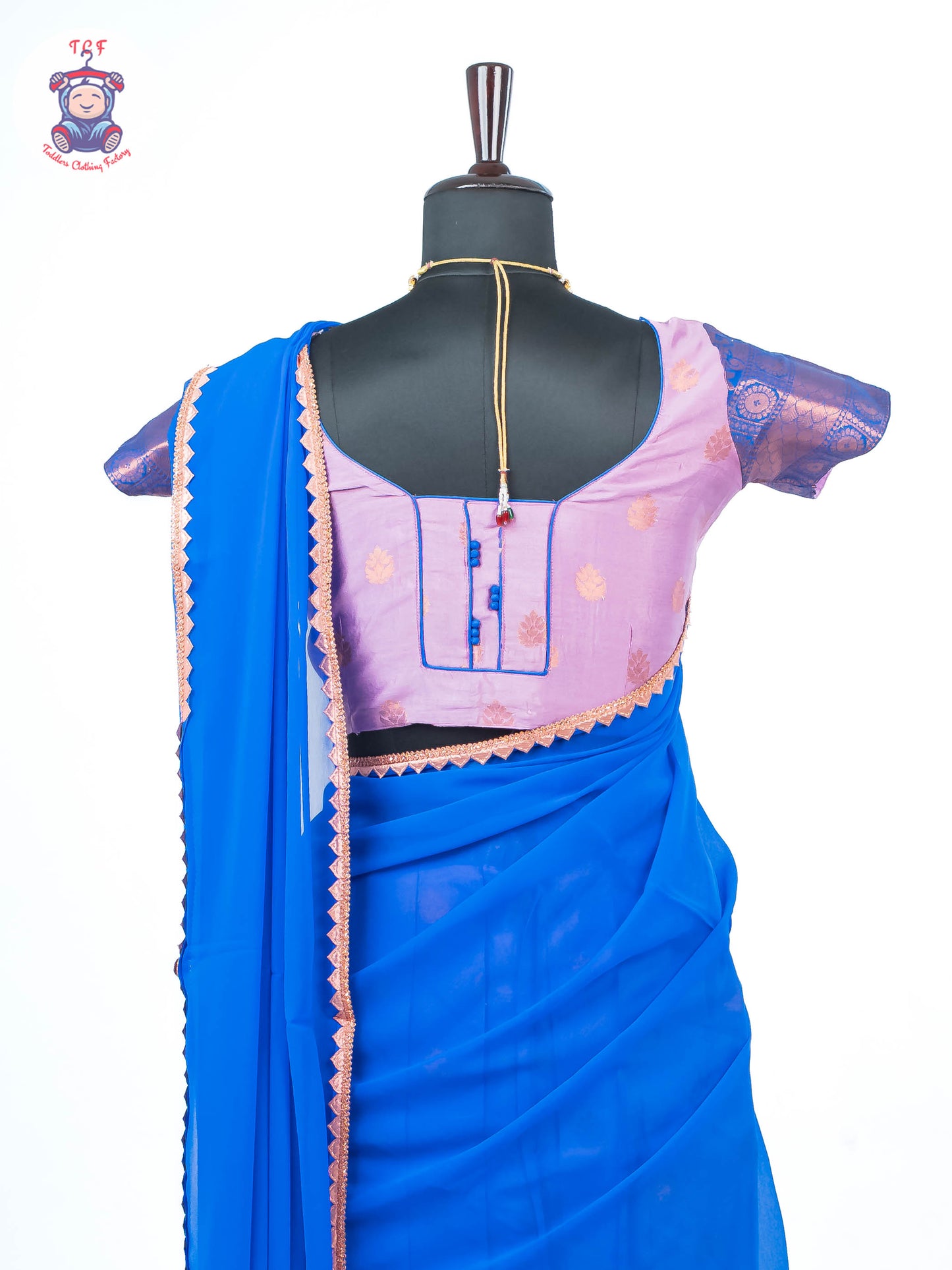 Lavender & Blue - Adult Readymade Half Saree