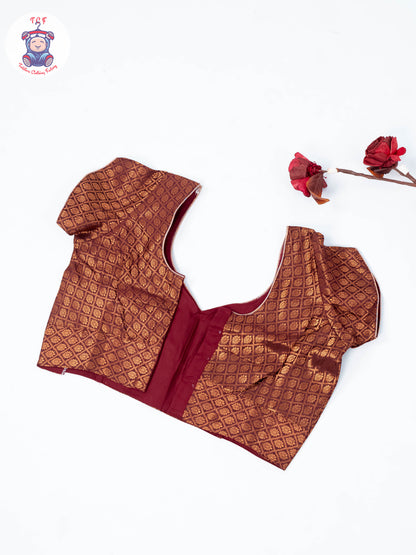 Majentha & Gold -  Adult Readymade Half Saree