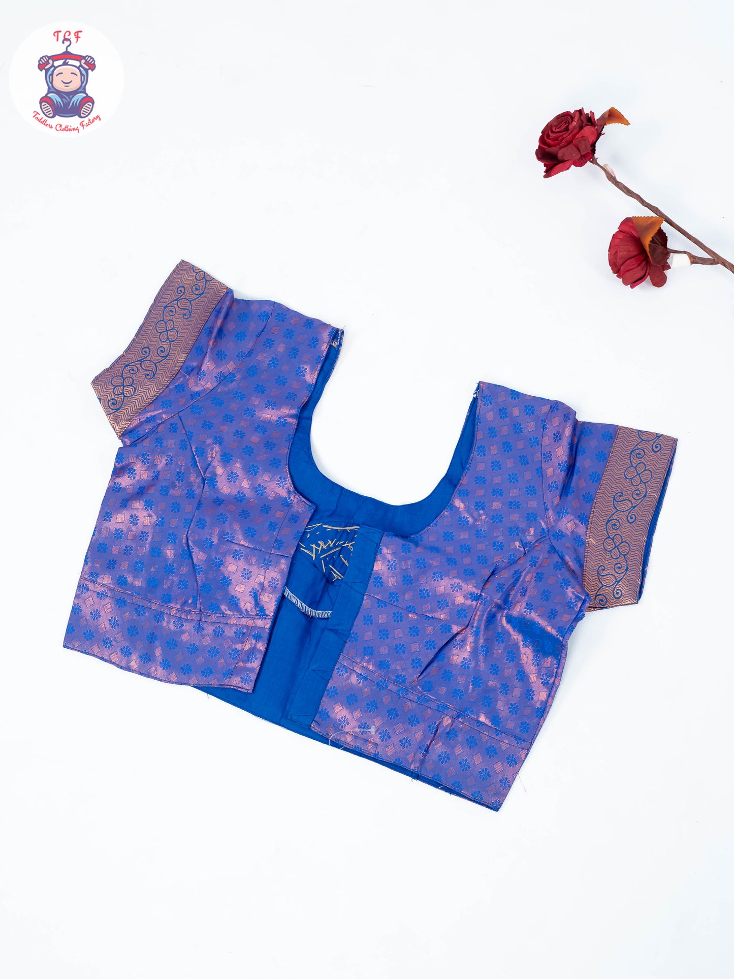 Blue & Pink -  Adult Readymade Half Saree