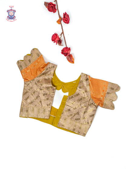 Orange & Gold -  Adult Readymade Half Saree