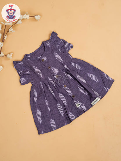 Lavender - Girls Readymade Ikat Frocks