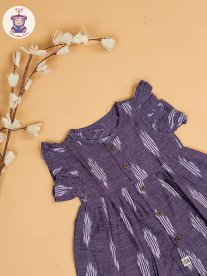 Lavender - Girls Readymade Ikat Frocks