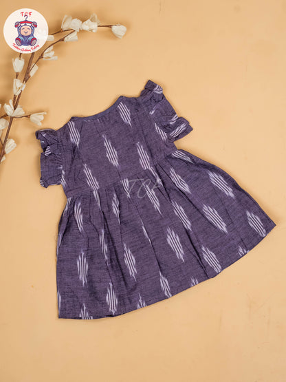 Lavender - Girls Readymade Ikat Frocks
