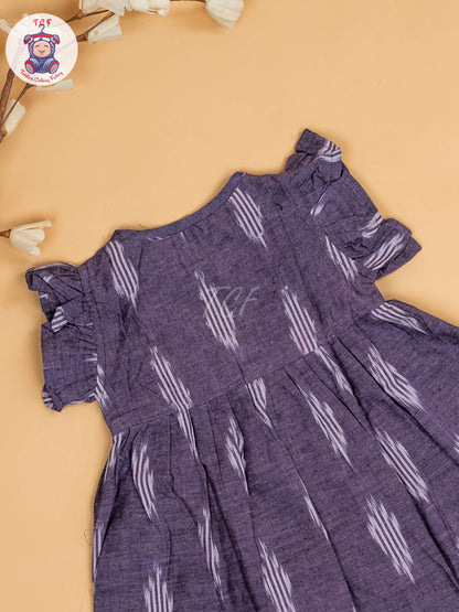 Lavender - Girls Readymade Ikat Frocks