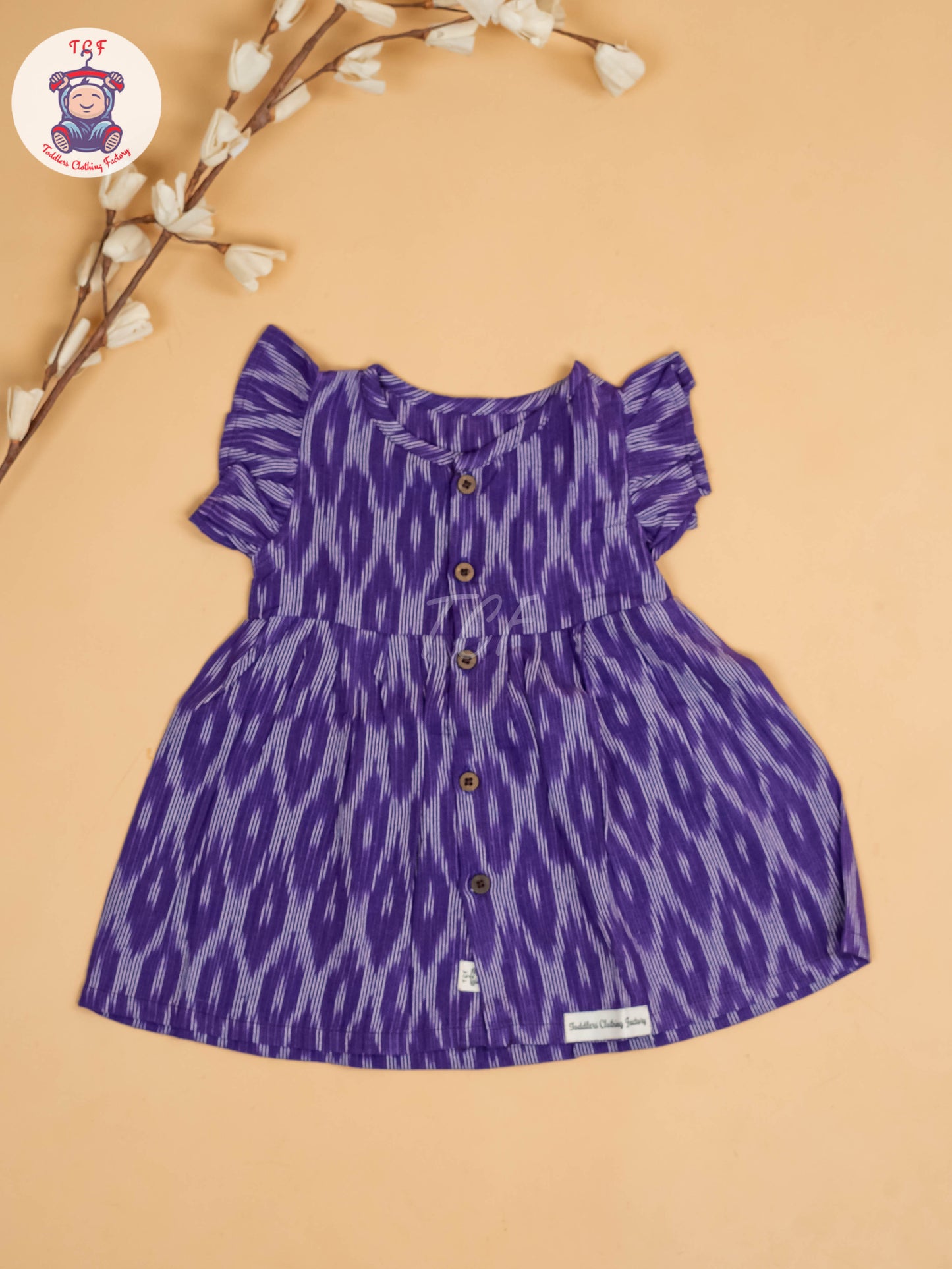 Violet - Girls Readymade Ikat Frocks