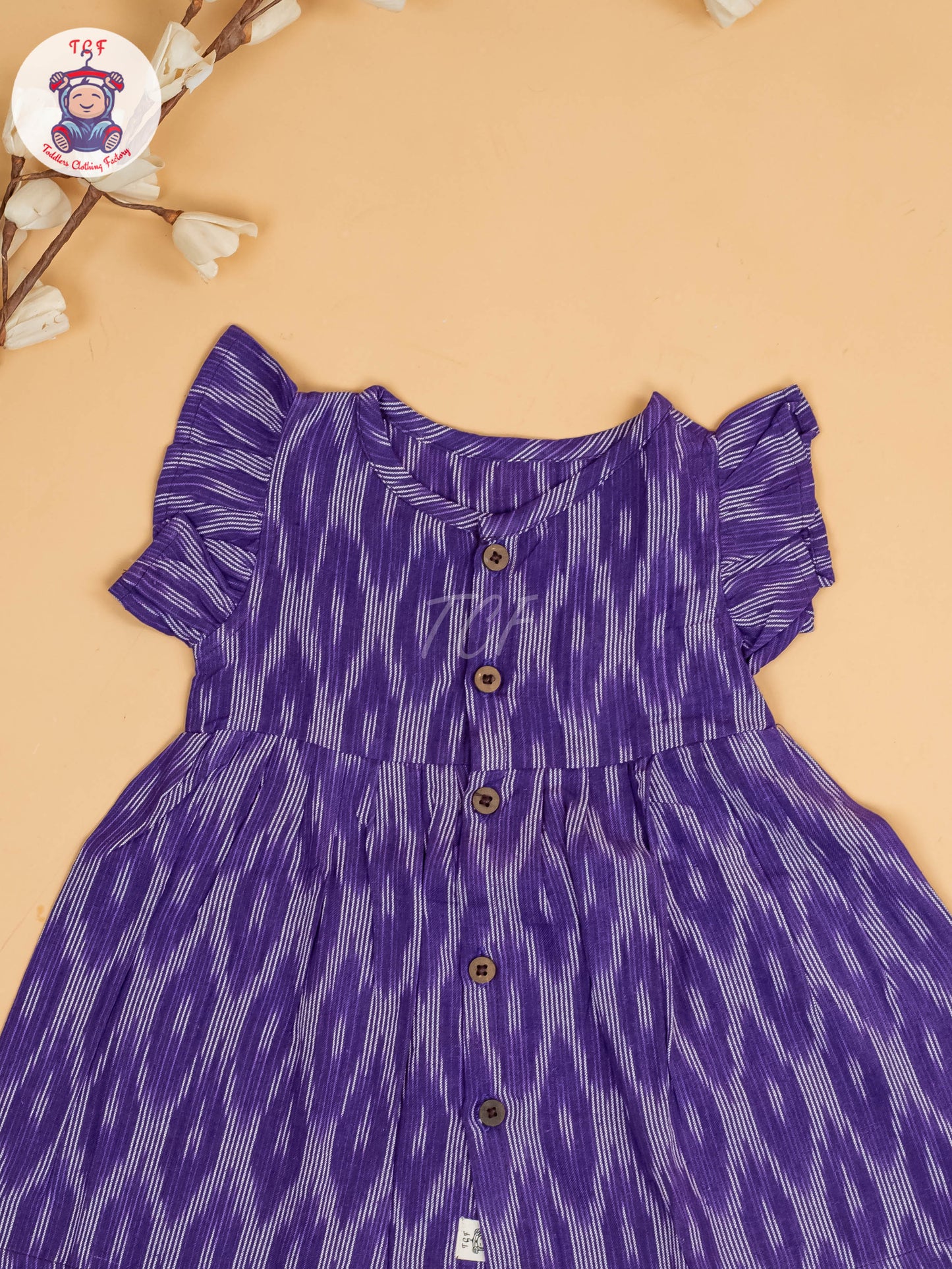 Violet - Girls Readymade Ikat Frocks