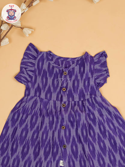 Violet - Girls Readymade Ikat Frocks