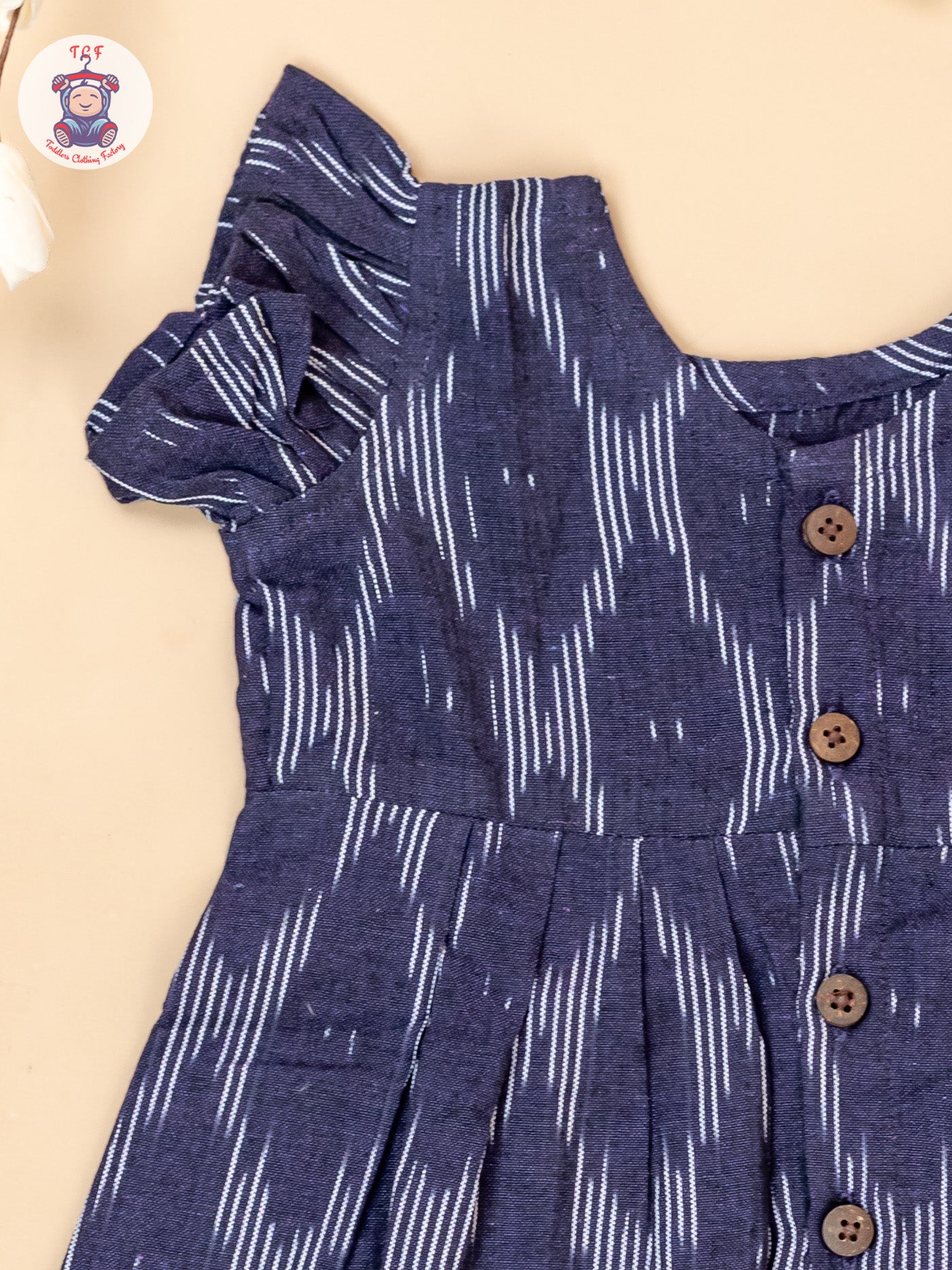 Purple - Girls Readymade Ikat Frocks