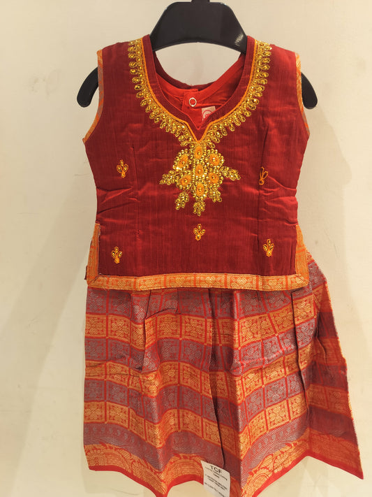 Red & Sandal - Pavadai Sattai