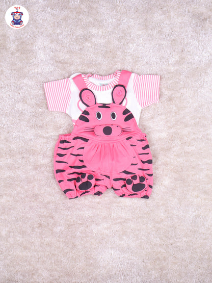Light Pink & White - Cat Jumpsuits