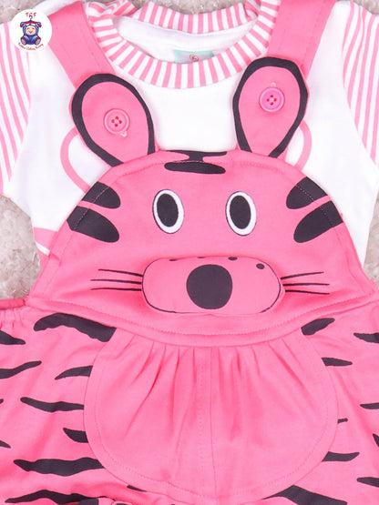 Light Pink & White - Cat Jumpsuits