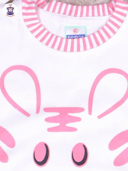 Light Pink & White - Cat Jumpsuits
