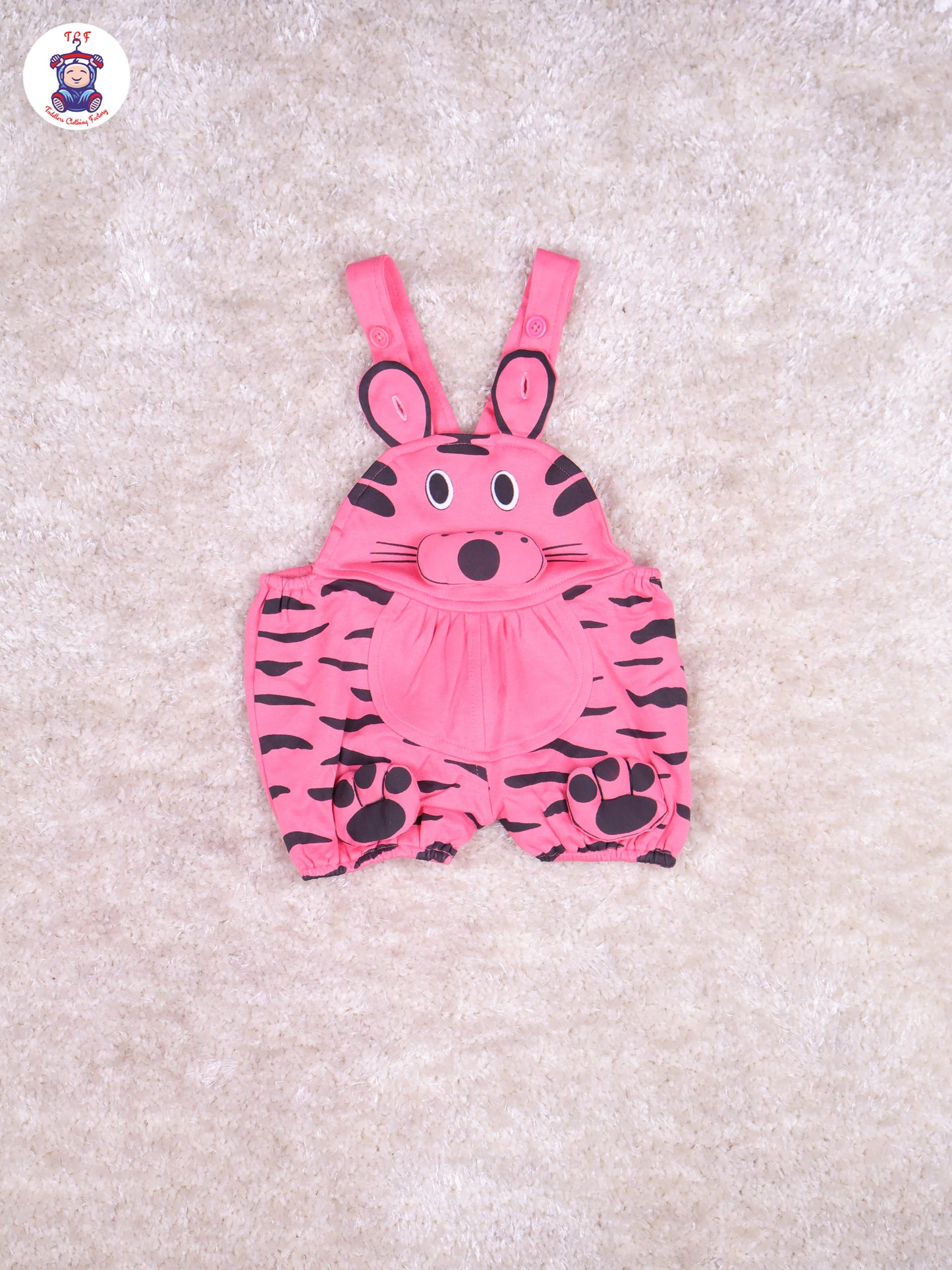 Light Pink & White - Cat Jumpsuits