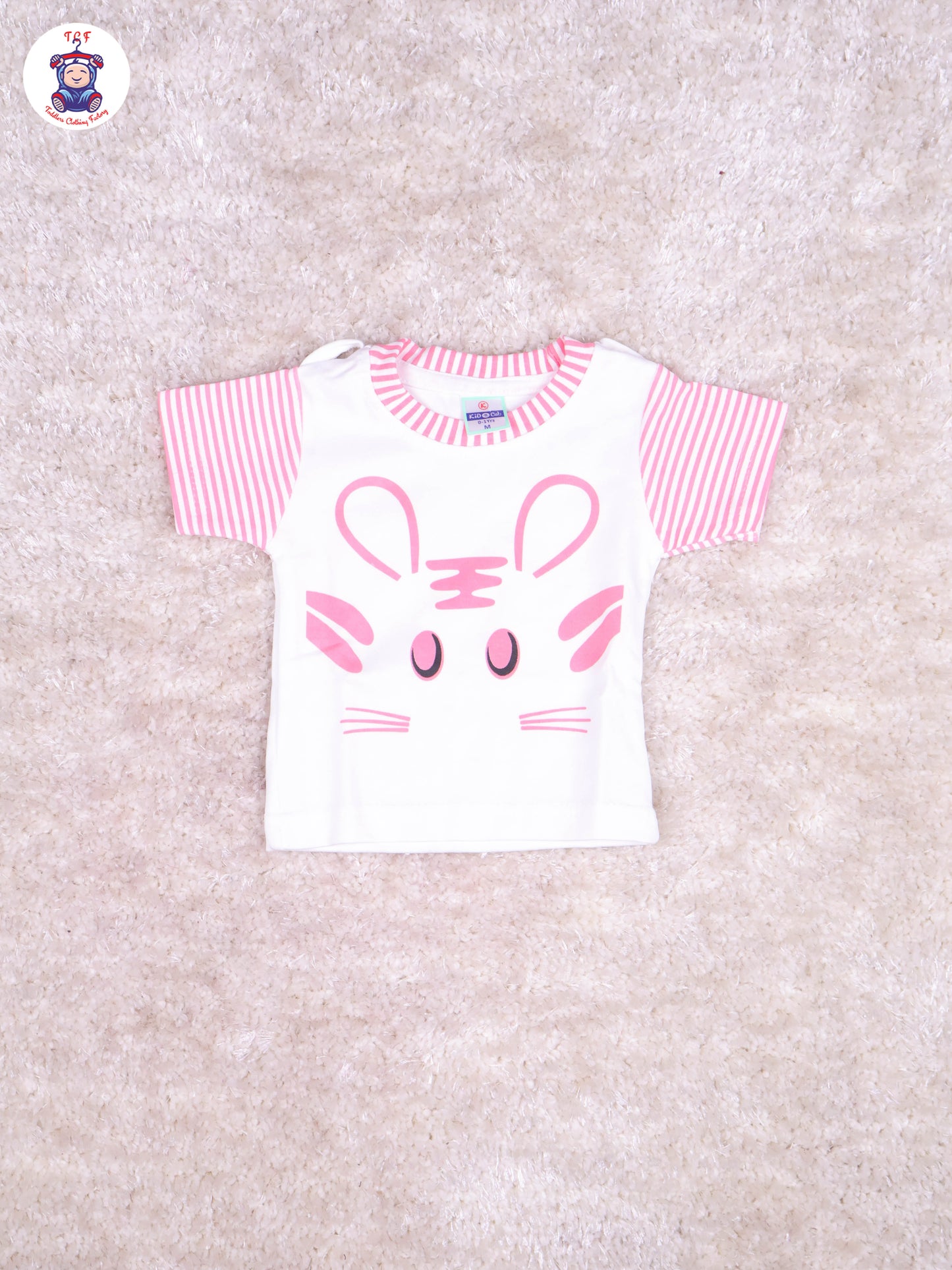Light Pink & White - Cat Jumpsuits