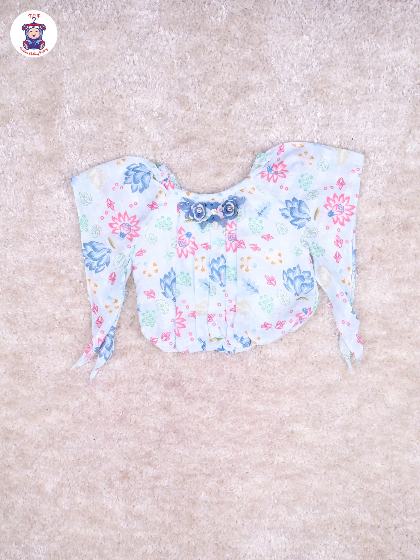 Light Blue - Girls Top & Mini Skirt