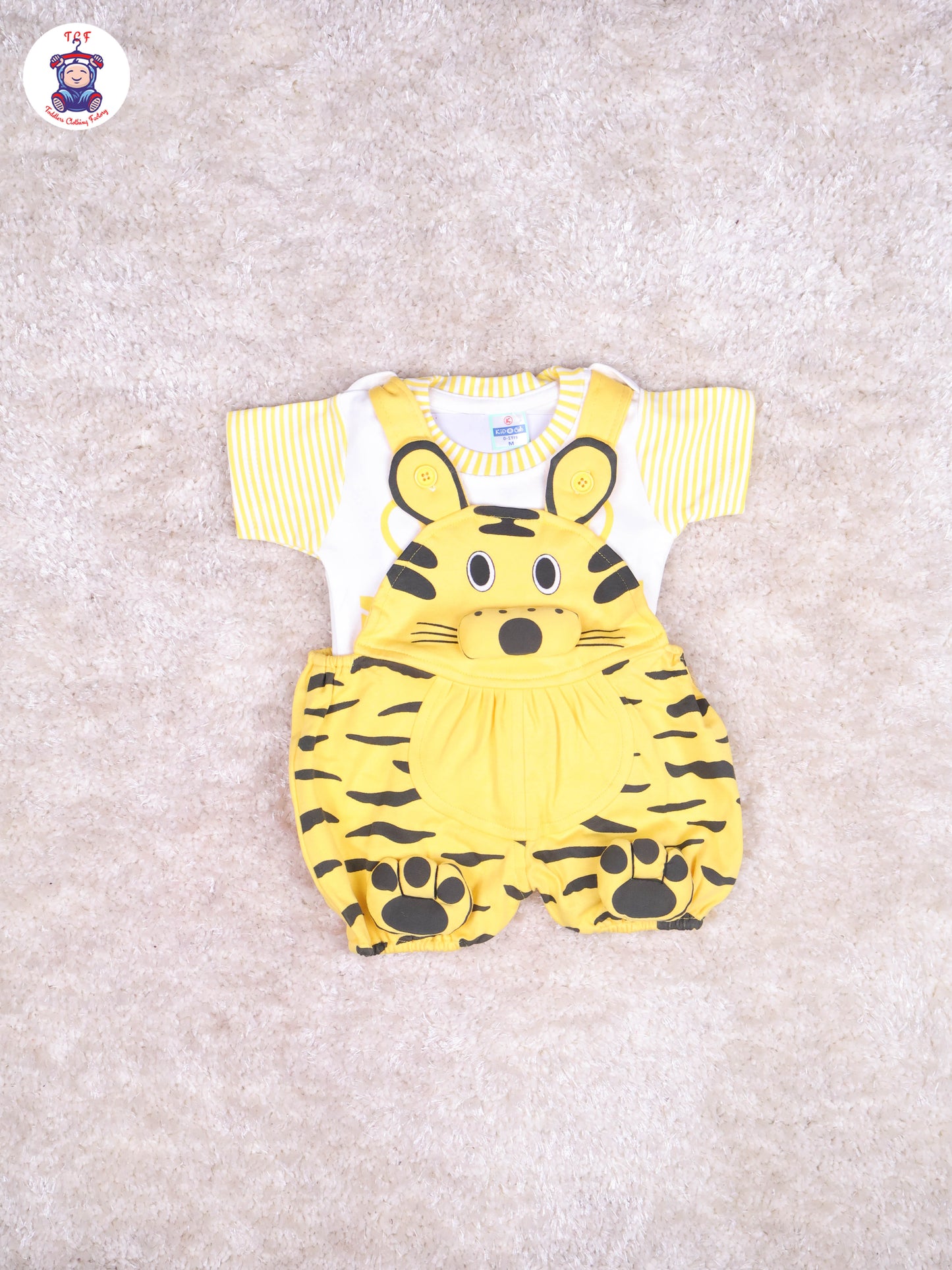 Yellow & White - Cat Jumpsuits