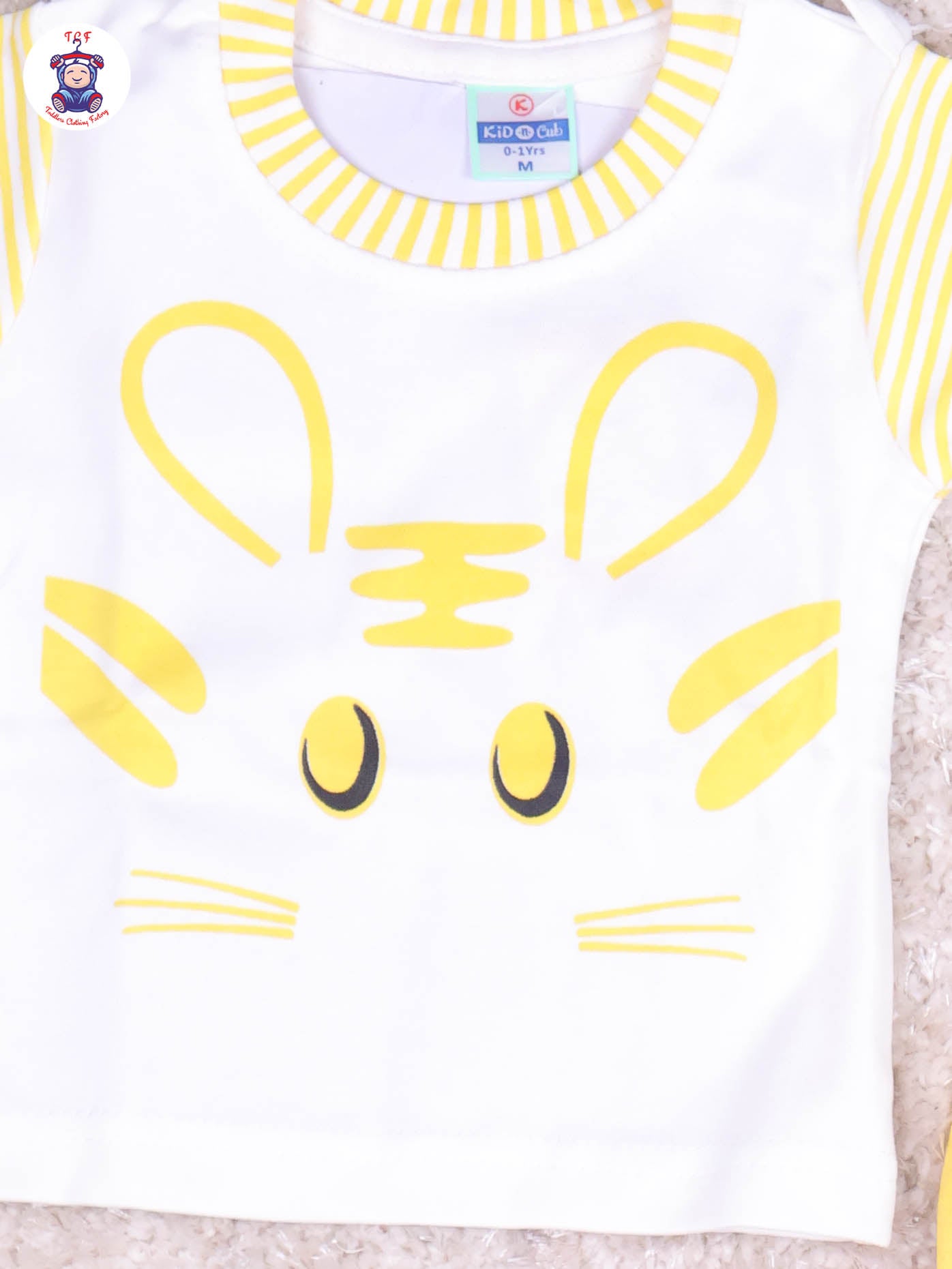 Yellow & White - Cat Jumpsuits