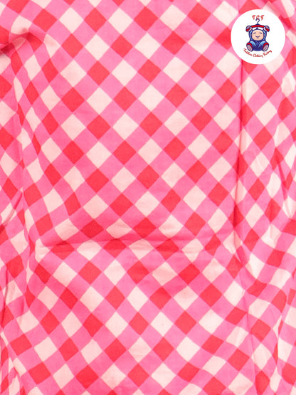Pink - Box Printed Spread Collor Shirt With Shorts