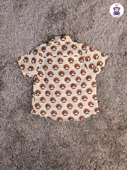 Orange - Boys Readymade Cotton Shiets & Shorts
