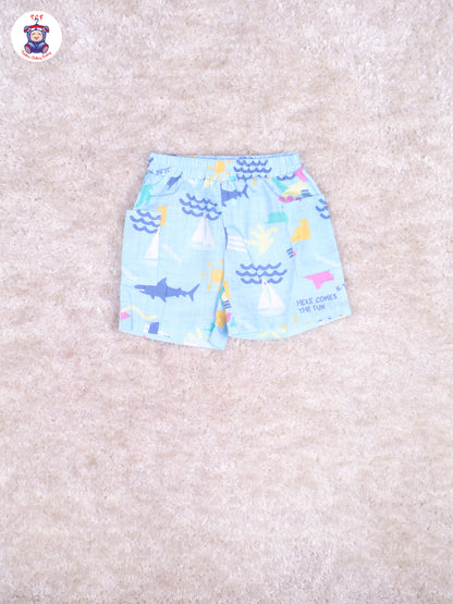 Light Blue - Shirts & Shorts