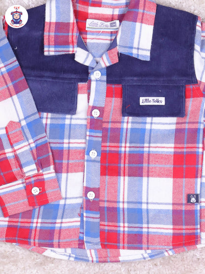Light Blue & Pink Checks - Shirt & Pant