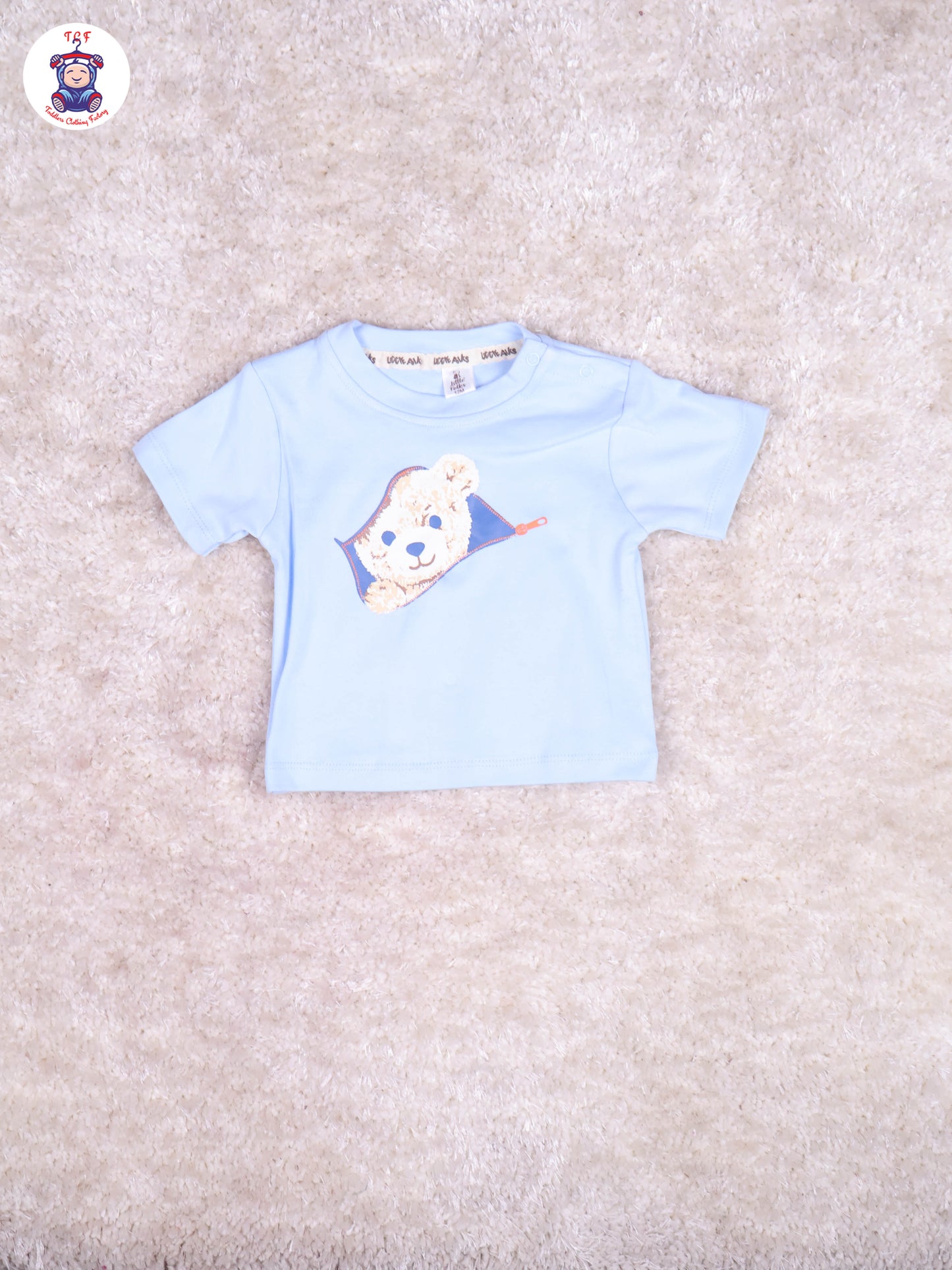 Brown & Blue - Tshirt With Overcoat & Pant