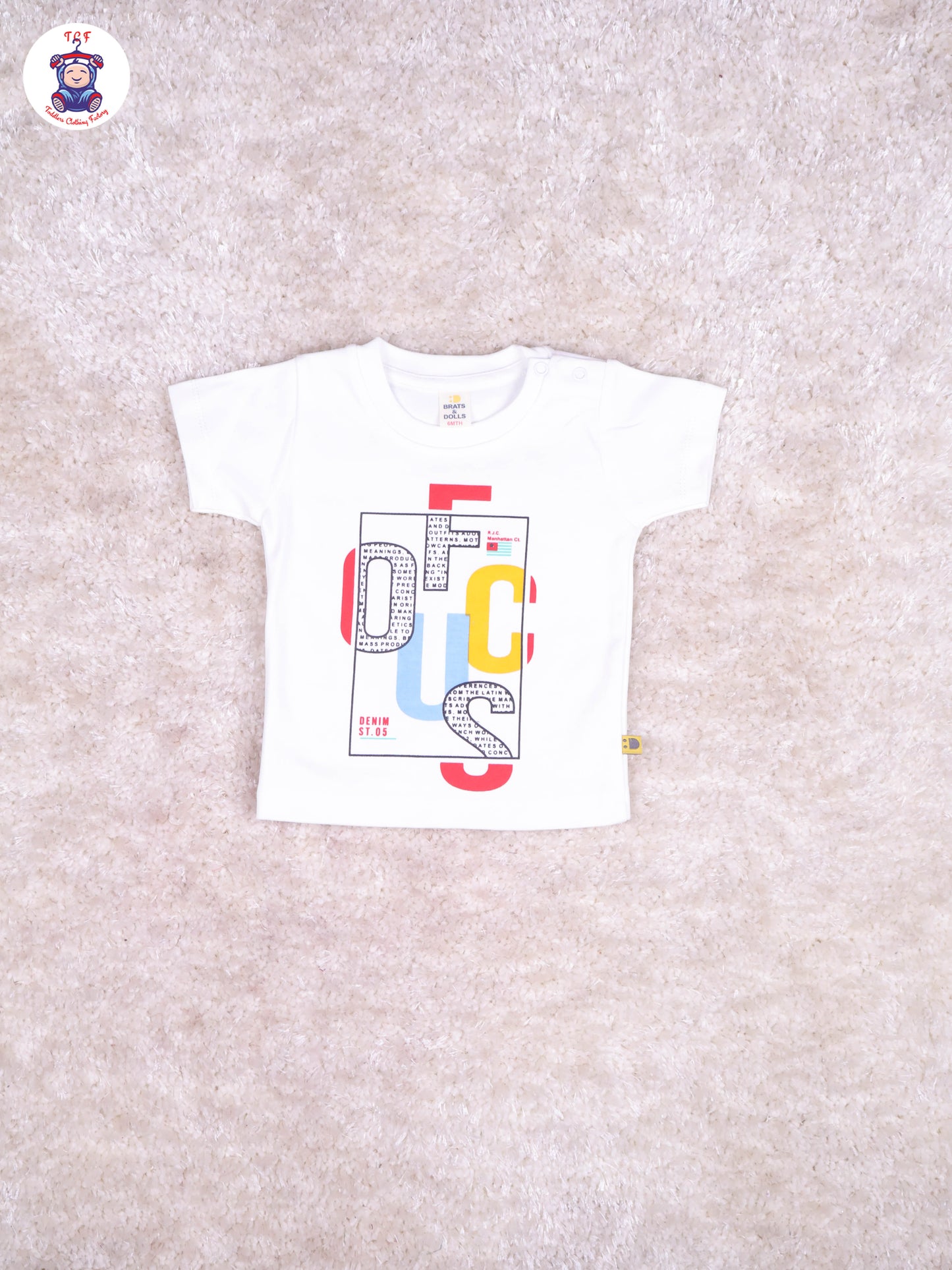 Light Blue Check & White - T-Shirt With Navy Blue Shorts