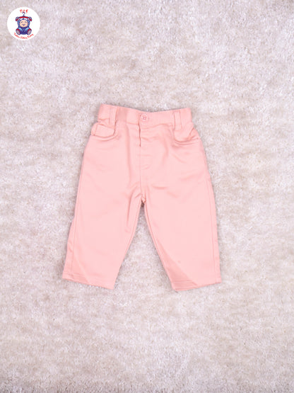 Peach & Grey - Printed Full Hand Shirt With Plain Pant