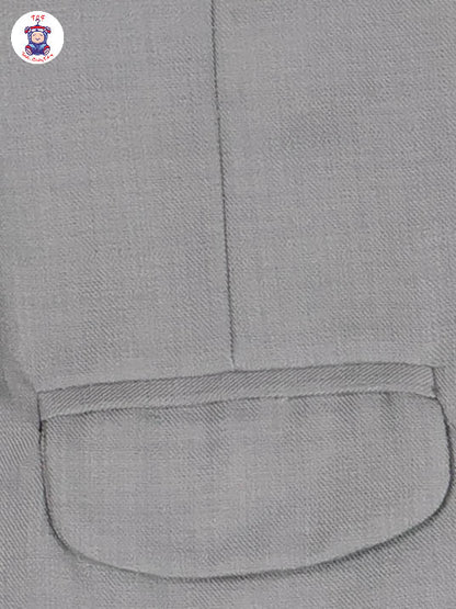 Light Green & White Shirt - Boys Coat Suits With Bow