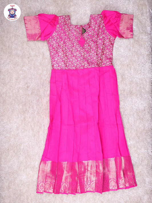 Shades of Pink - Girls Readymade Long Frock