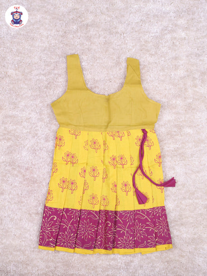 Majentha & Mustard - Cotton Pavadai Sattai