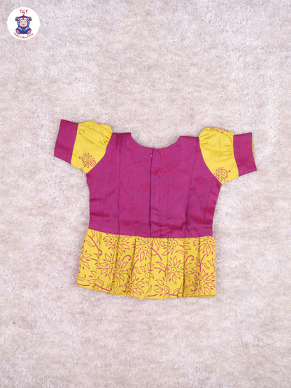 Majentha & Mustard - Cotton Pavadai Sattai