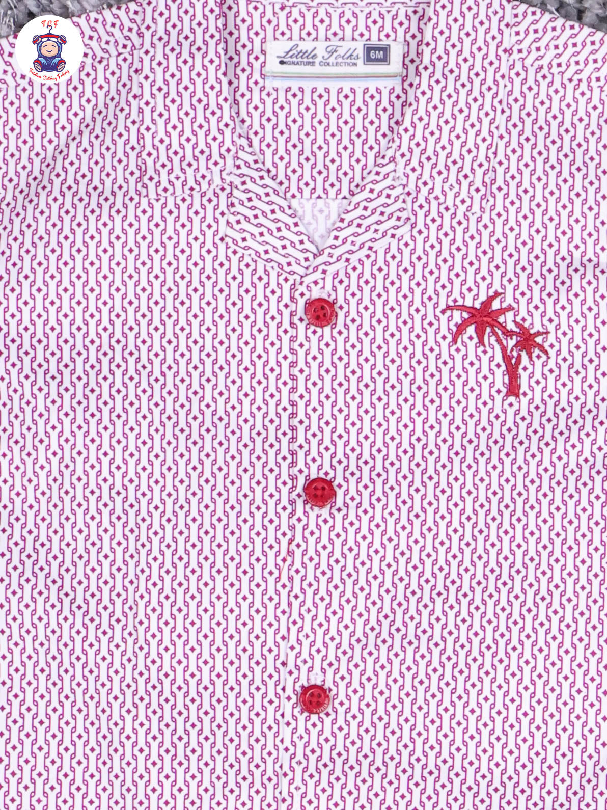 Lavender & Majentha Printed Shirt & Shorts