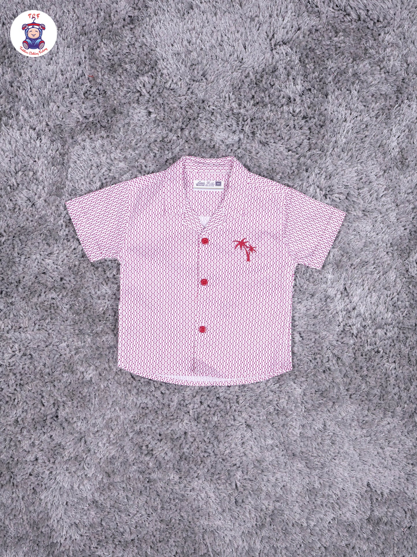Lavender & Majentha Printed Shirt & Shorts