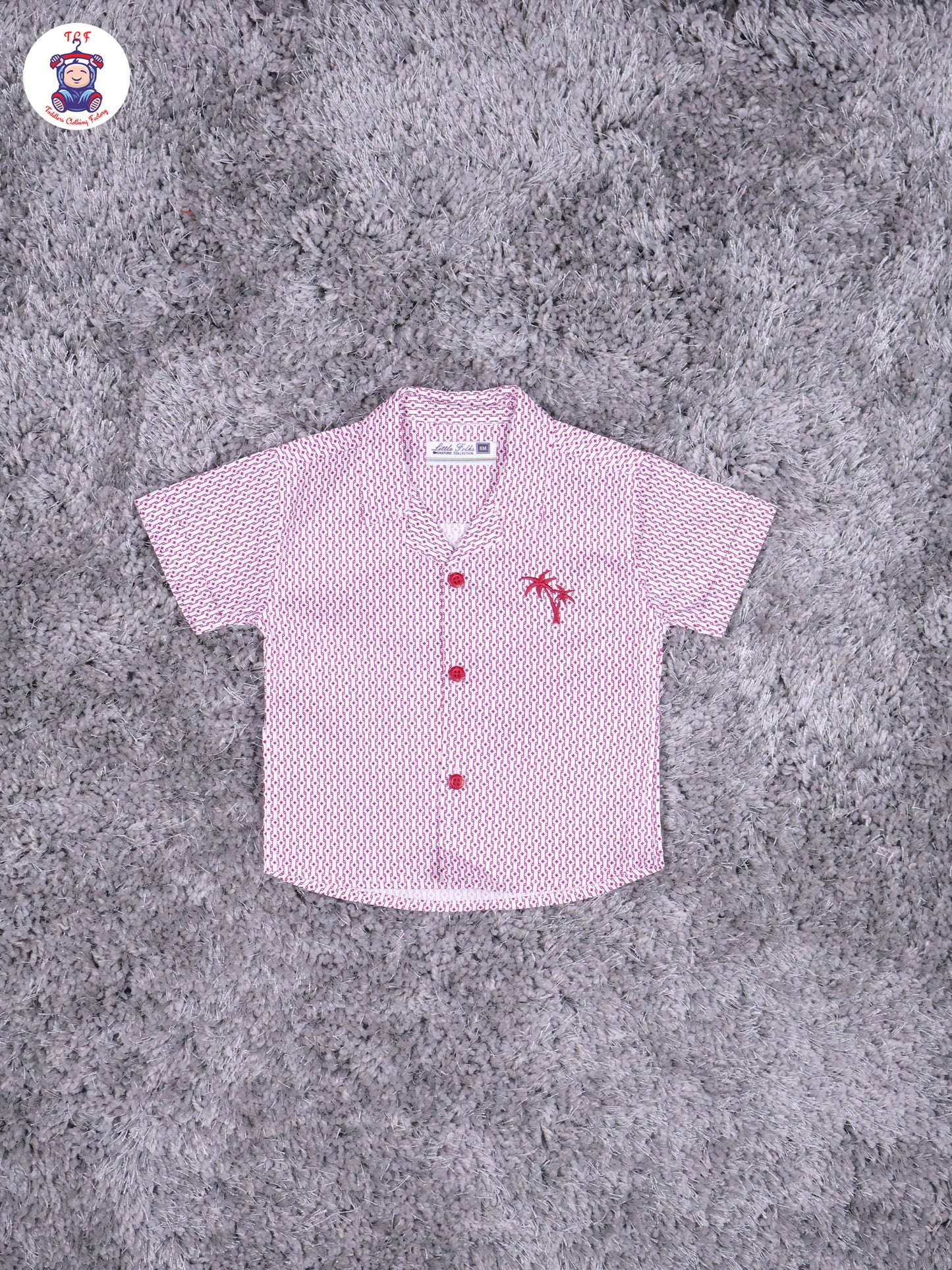 Lavender & Majentha Printed Shirt & Shorts