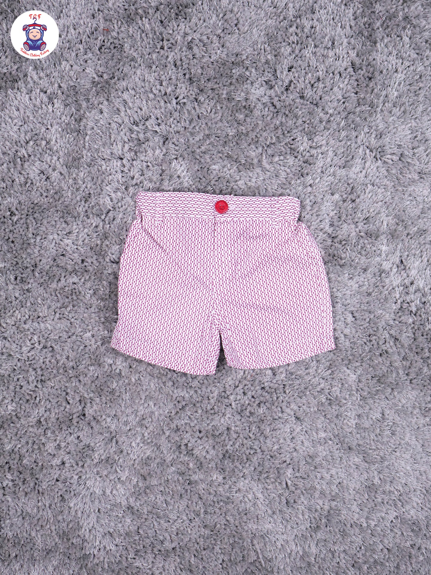 Lavender & Majentha Printed Shirt & Shorts