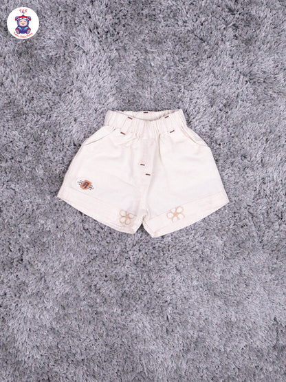 Light Brown - Girls Linen Tunics & Shorts